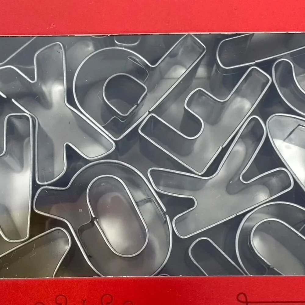 Target 26pc Christmas Alphabet Cookie Cutter Set Silver - Wondershop™